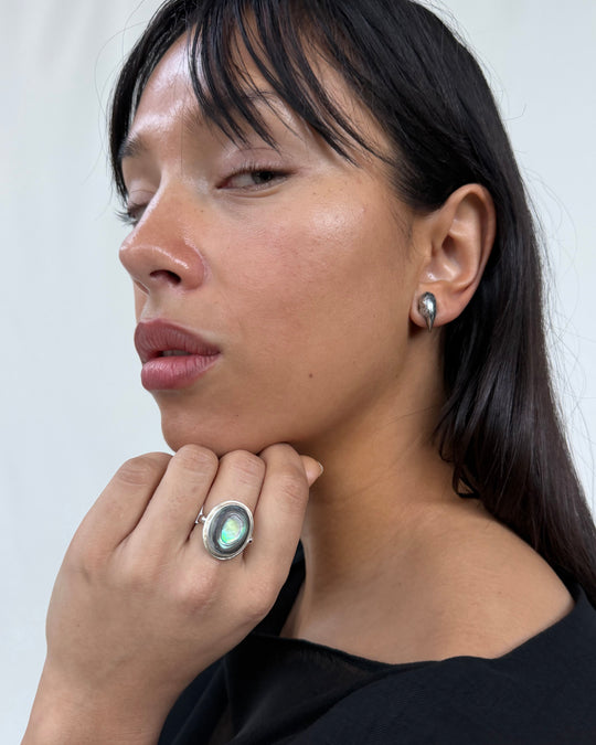 ABALONE SHELL RING
