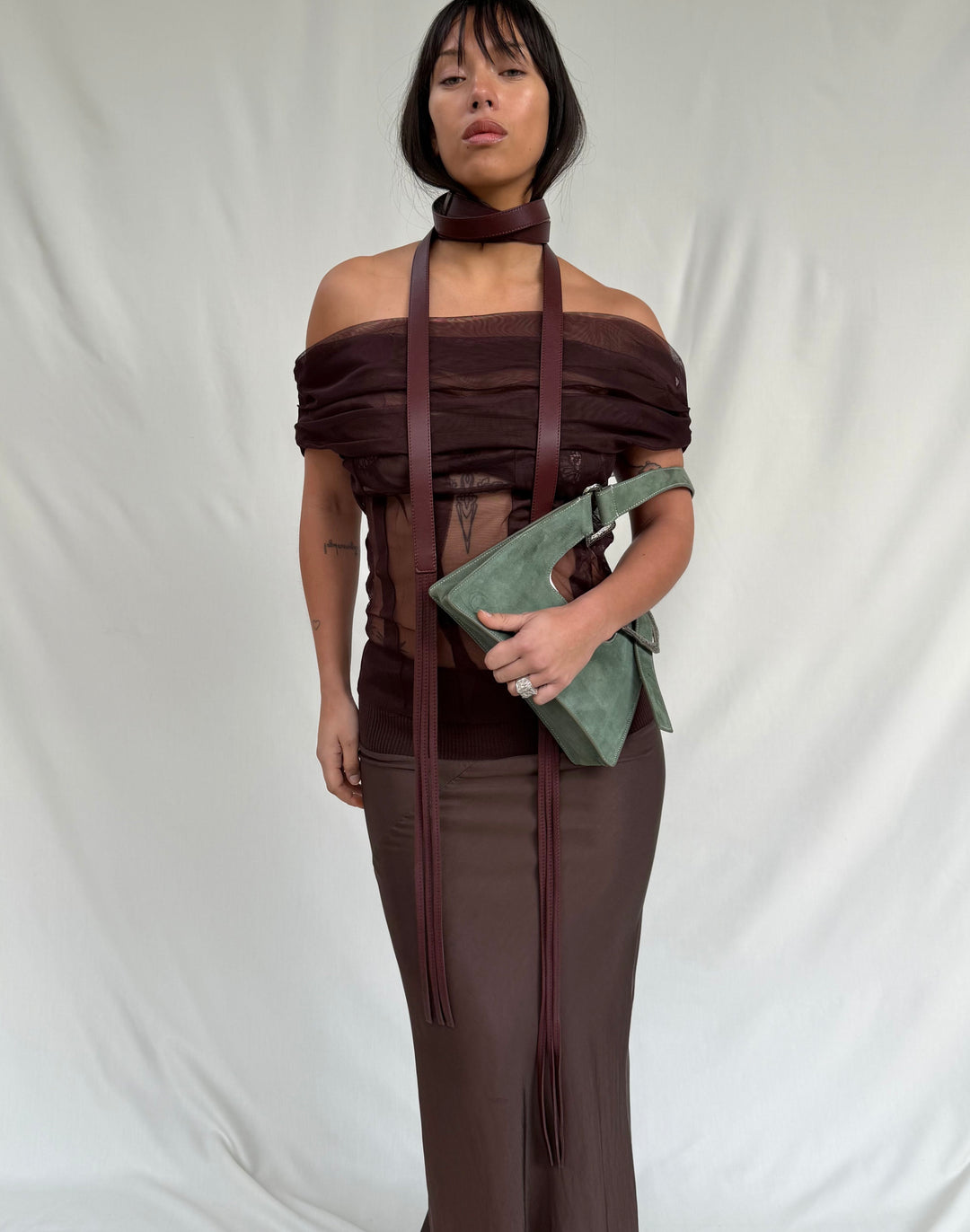 GIGI BAG SAGE SUEDE