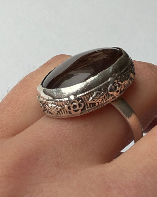 AGATE MOTIF RING