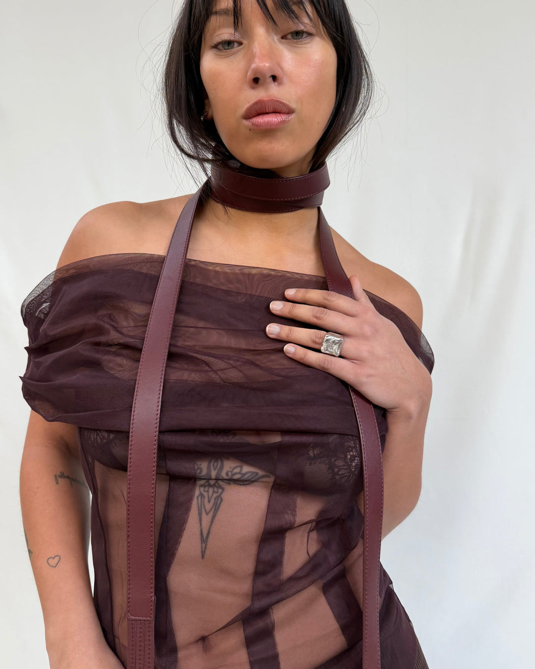 EVA HARNESS BELT BURGUNDY