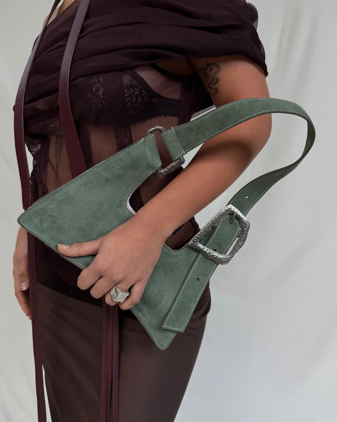 GIGI BAG SAGE SUEDE