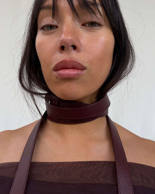 EVA HARNESS BELT BURGUNDY