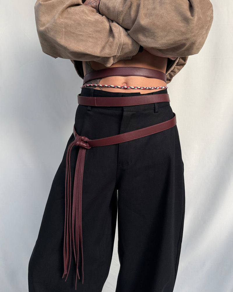 EVA HARNESS BELT BURGUNDY