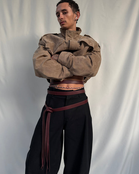 EVA HARNESS BELT BURGUNDY