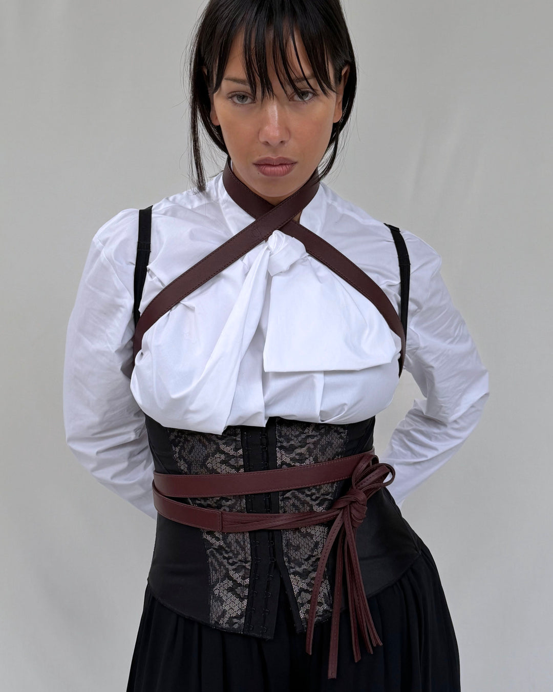 EVA HARNESS BELT BURGUNDY