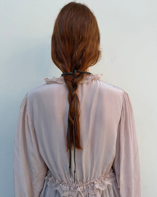 BEA BRAIDED CHOKER OLIVE