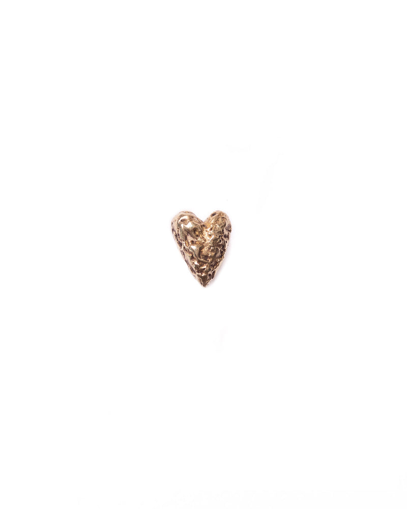 Elegant textured heart stud earring, a timeless and versatile piece perfect for every occasion