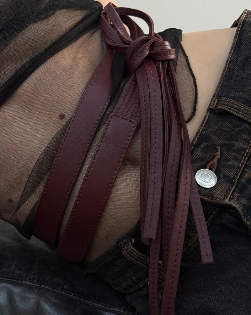 EVA HARNESS BELT BURGUNDY