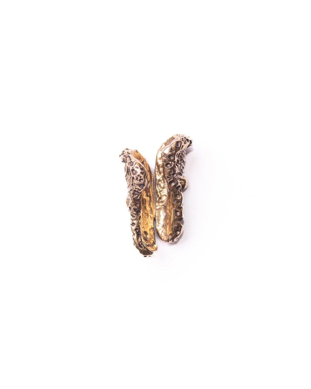 Jewel back packshot featuring FUNGO SINGLE EAR CUFF BRONZE
