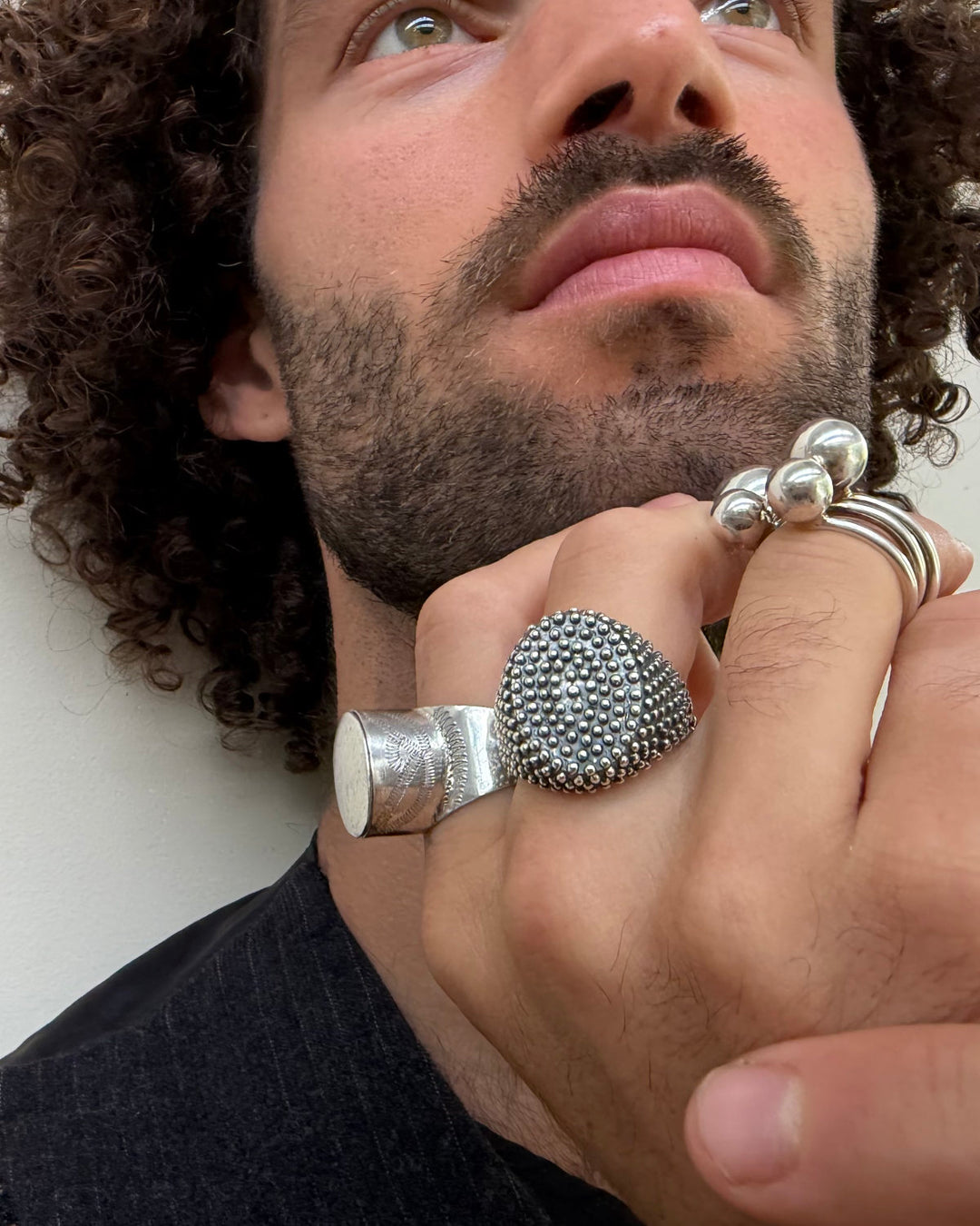 DOTTED SIGNET RING