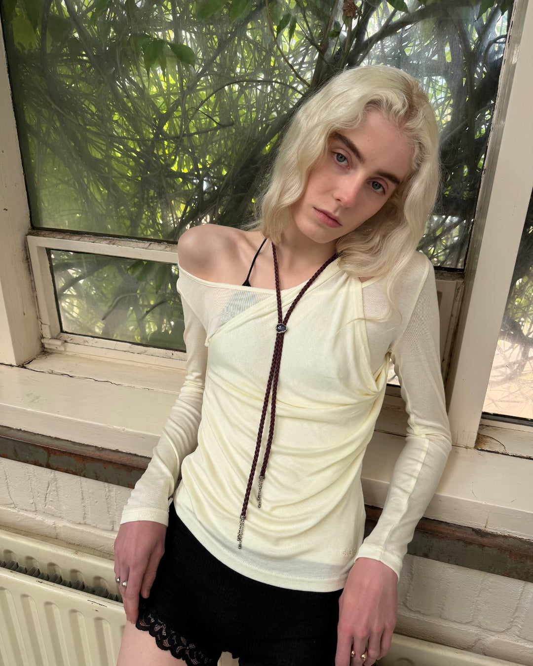 KUNZITE BOLO TIE