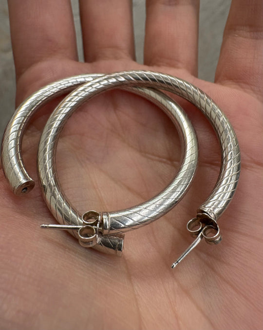 ROPE LARGE HOOPS