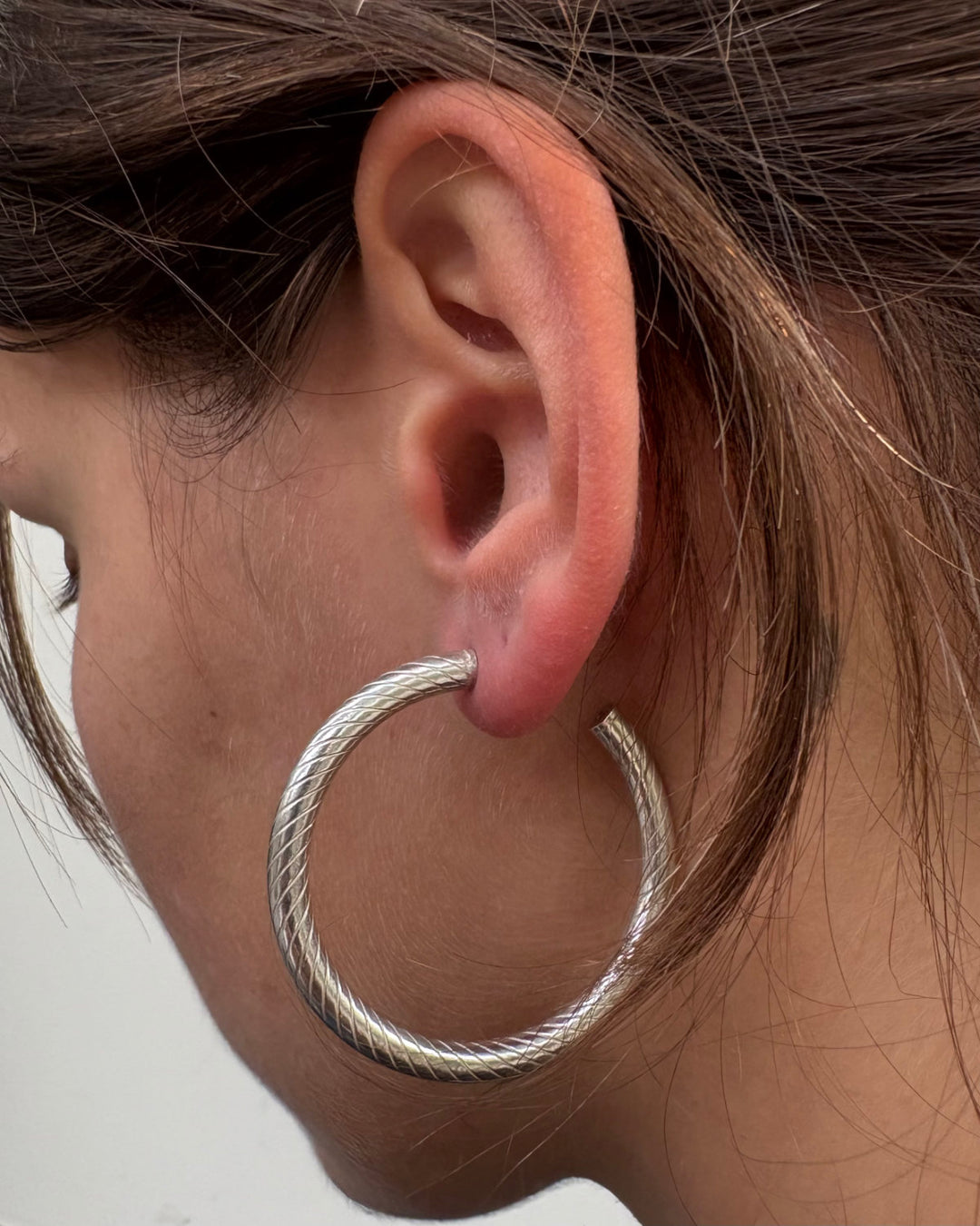 ROPE LARGE HOOPS