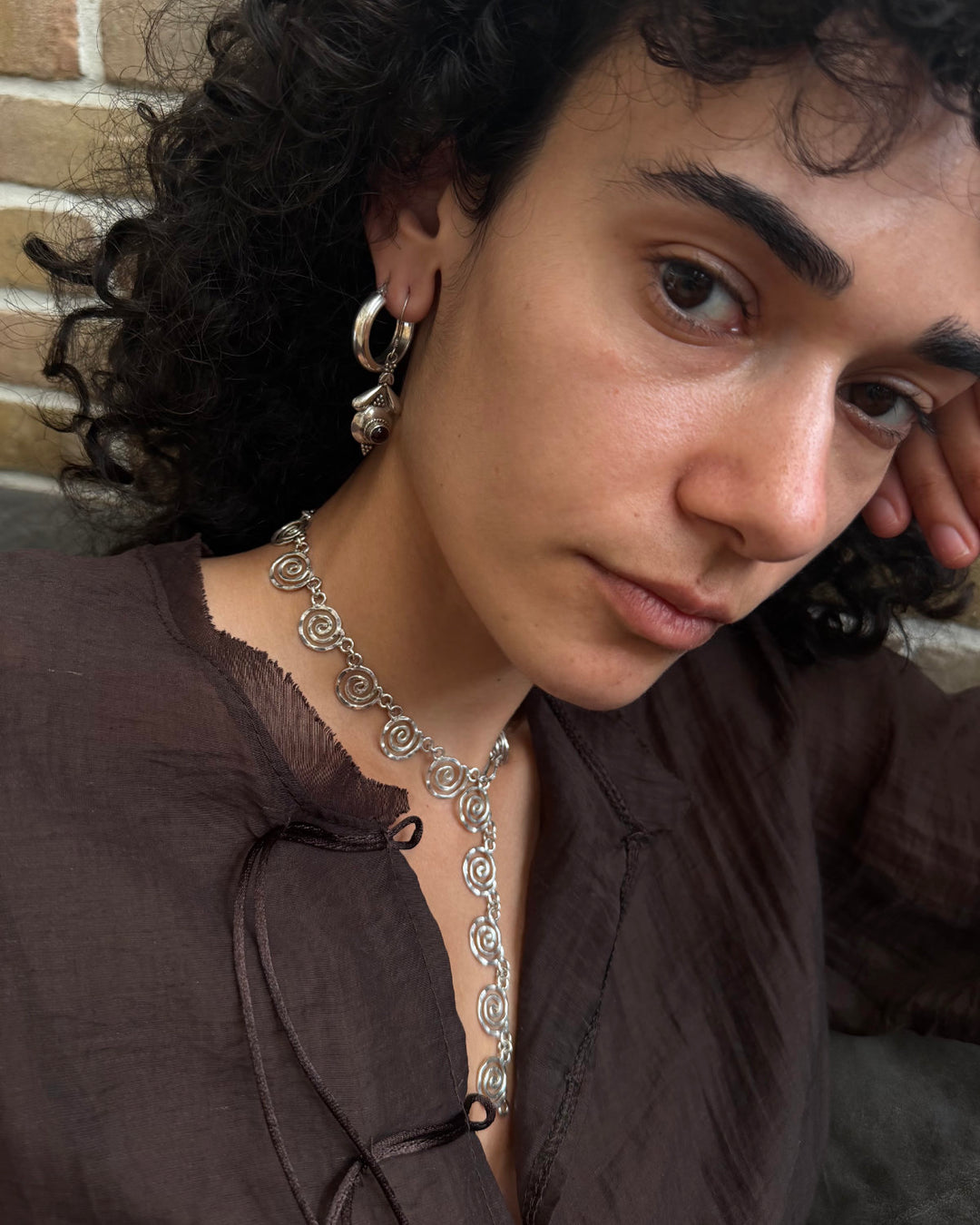 MEXICAN SPIRAL NECKLACE