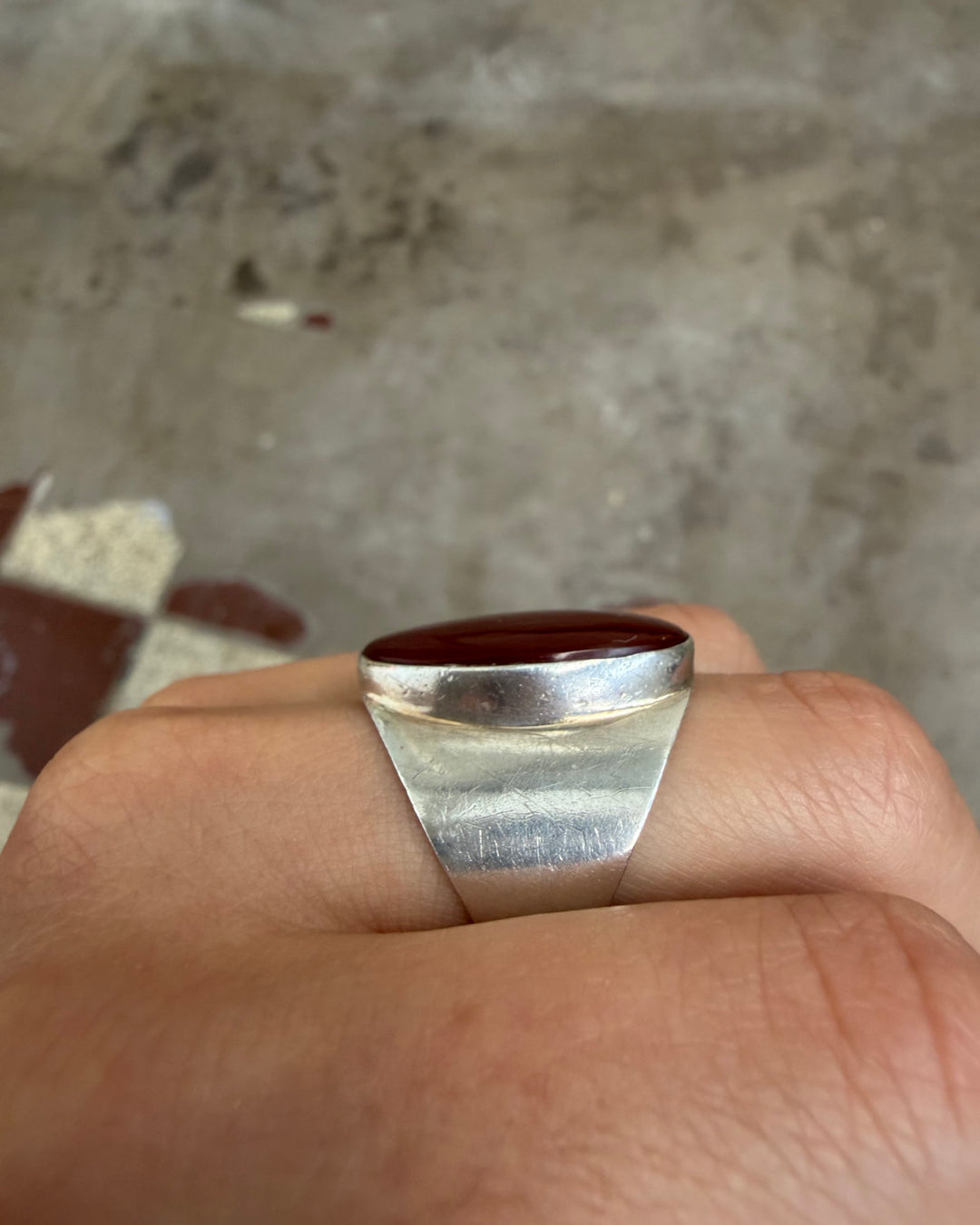 BLOODY CARNELIAN RING