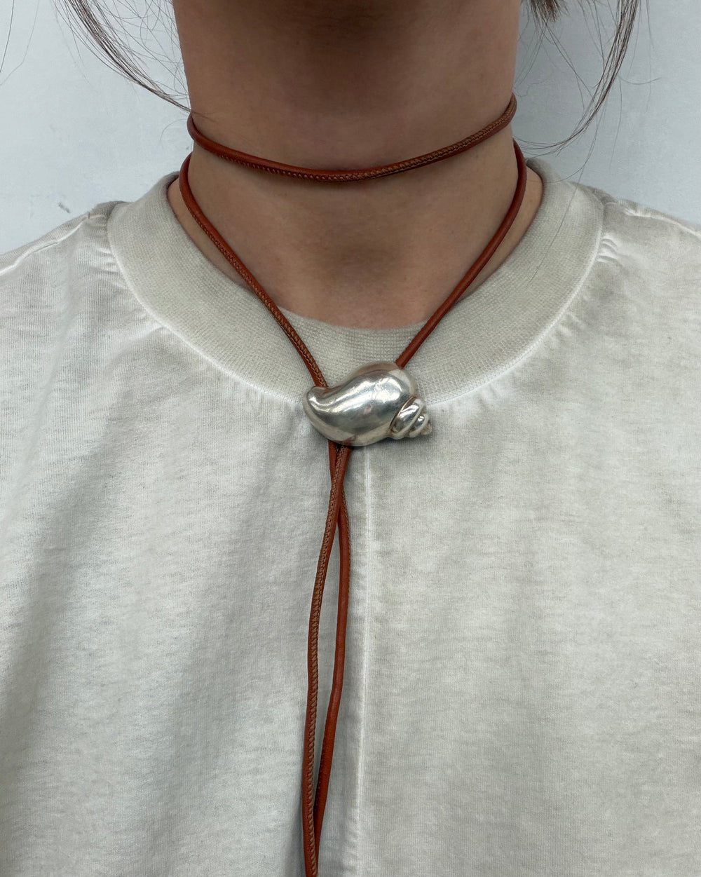 SHELL FORM BROOCH