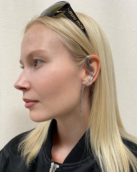 FIUME SINGLE EARRING SILVER