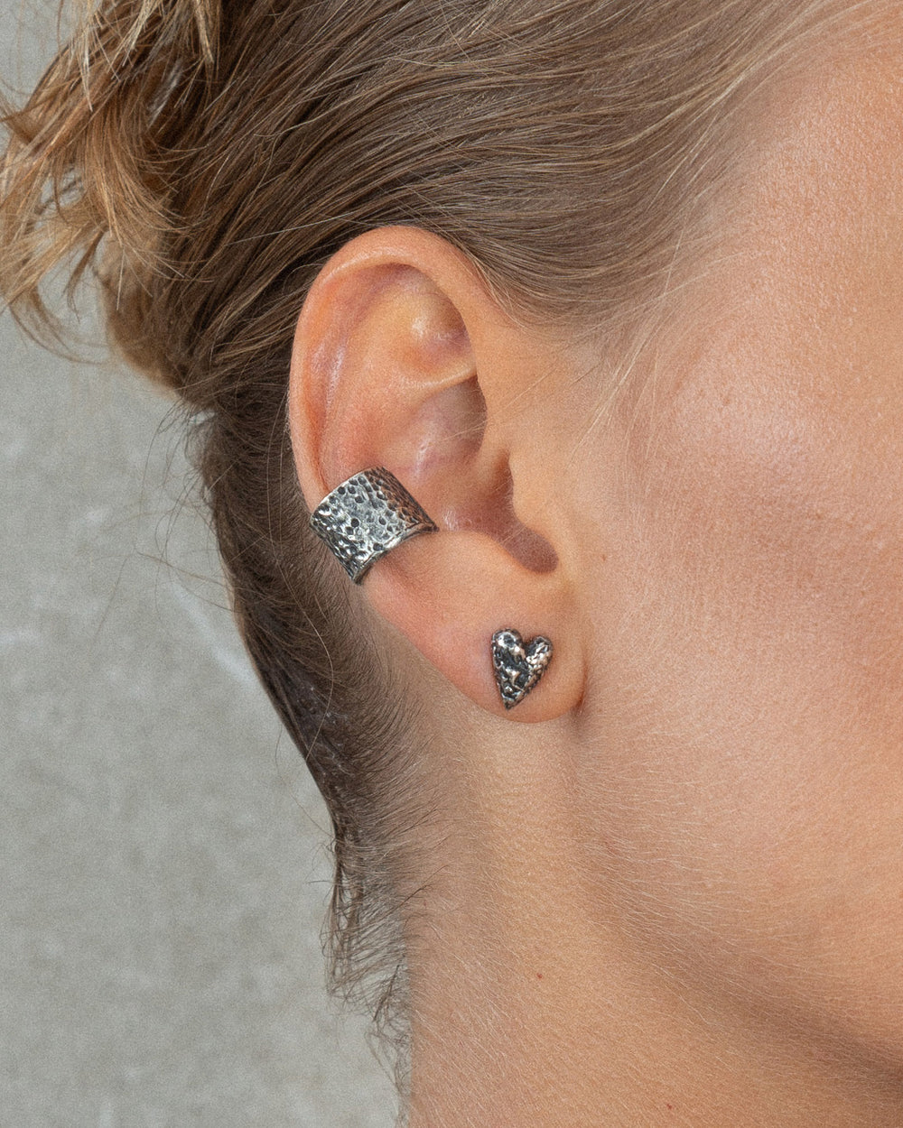 CUORE SINGLE STUD SILVER