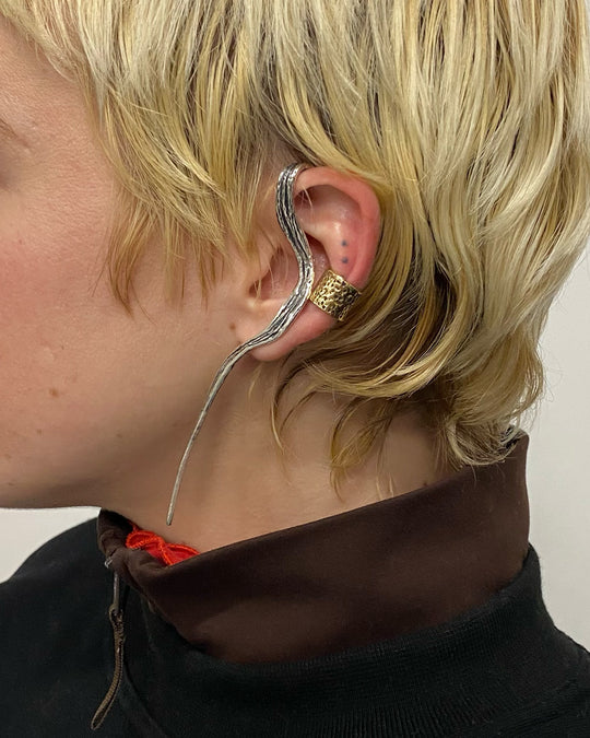 ENOKI SINGLE EAR CUFF BRONZE