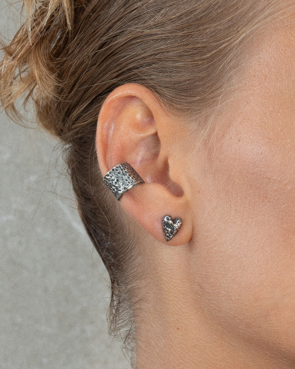 ENOKI SINGLE EAR CUFF SILVER