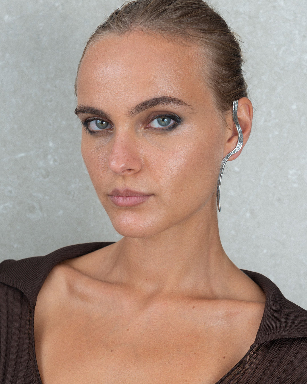 FIUME SINGLE EARRING SILVER