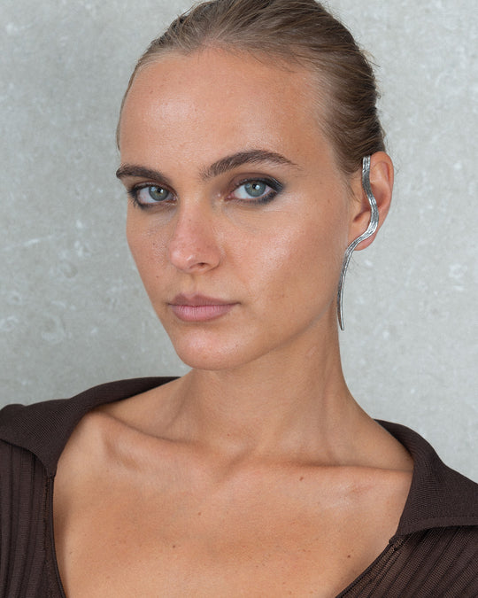 FIUME SINGLE EARRING SILVER