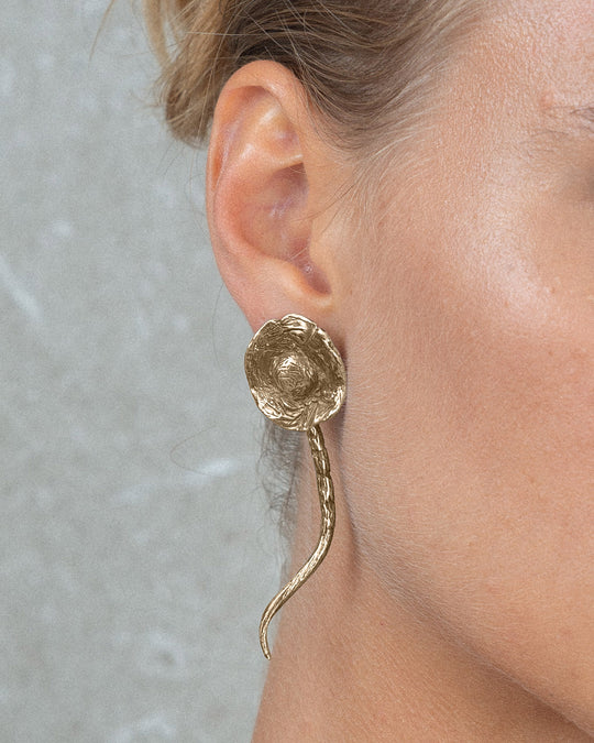 FUNGO SINGLE EARRING BRONZE