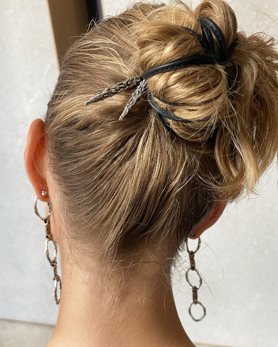 LACCIO CHOKER BLACK SILVER