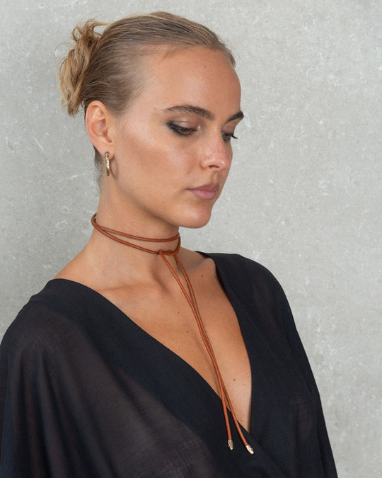 LACCIO CHOKER TERRA BRONZE