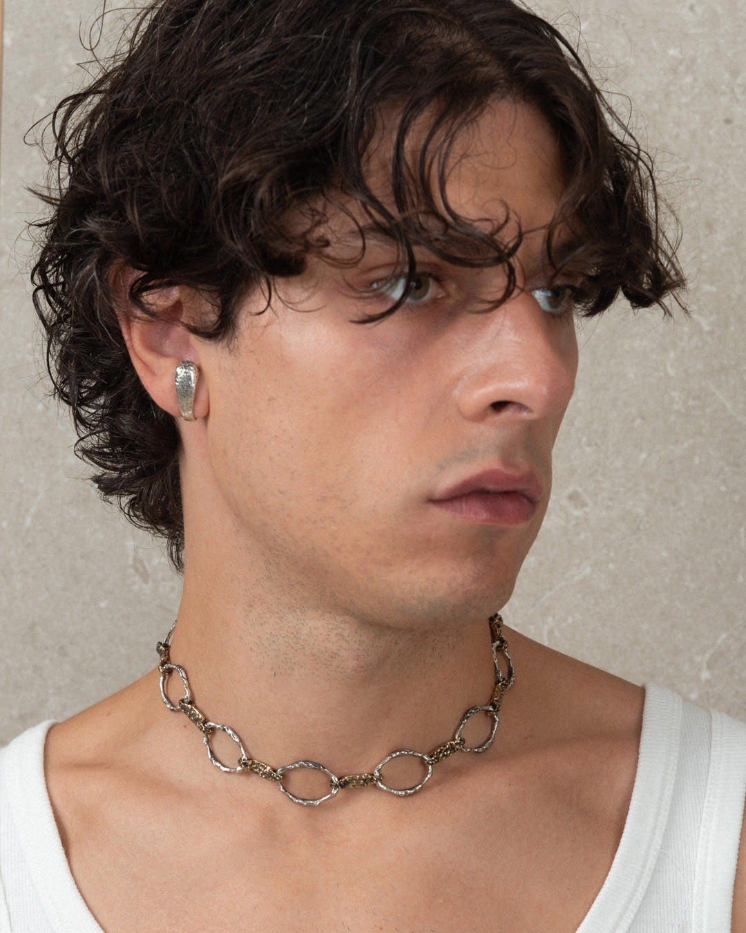 ORB SINGLE STUD SILVER