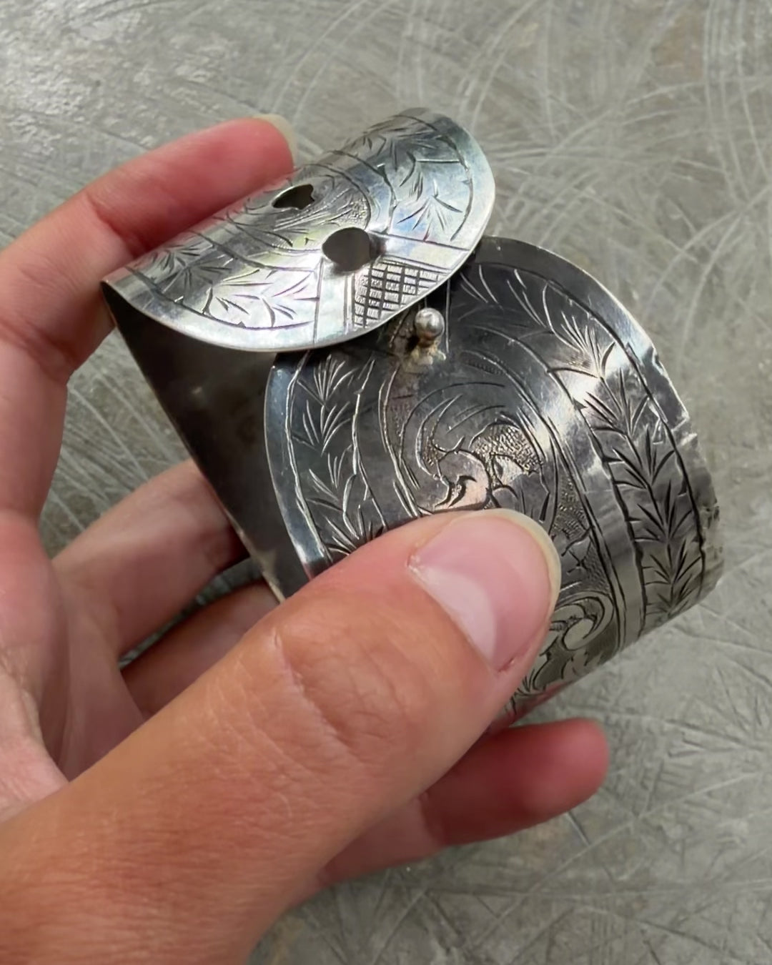 ENGRAVED TAPESTRY CUFF