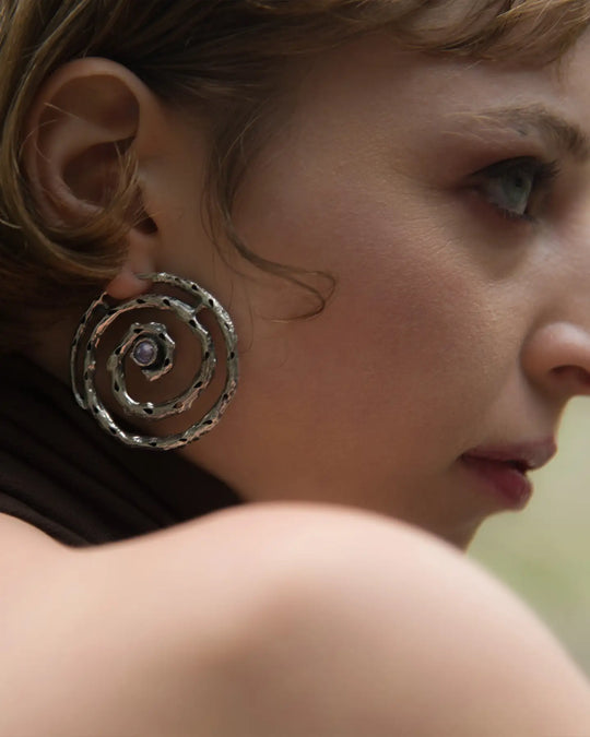 sophisticated modern earring with an edge